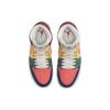 Air Jordan 1 Mid SE разноцветные женские кроссовки French-Blue Fire-Red Beach DN3738-400
