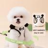 Adjustable Vest Pet Harness Leash Lamb Velvet Dog Walking Rope Pet Chest Strap Set  Medium Puppy