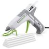 Glue Gun, 100W, with 10 Sticks, Two-Level Adjustment, Lightweight, Quick-Drying, Leak and Burn Prevention, Stand Included, PTC Heating System,