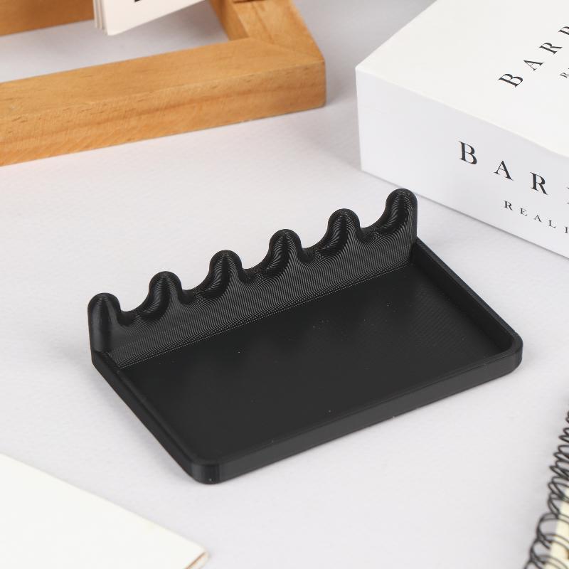 2Pcs Portable Brush Holder With Drip Tray 4 Slots Paintings Brushes Holder For Watercolor Oil Acrylic Painting