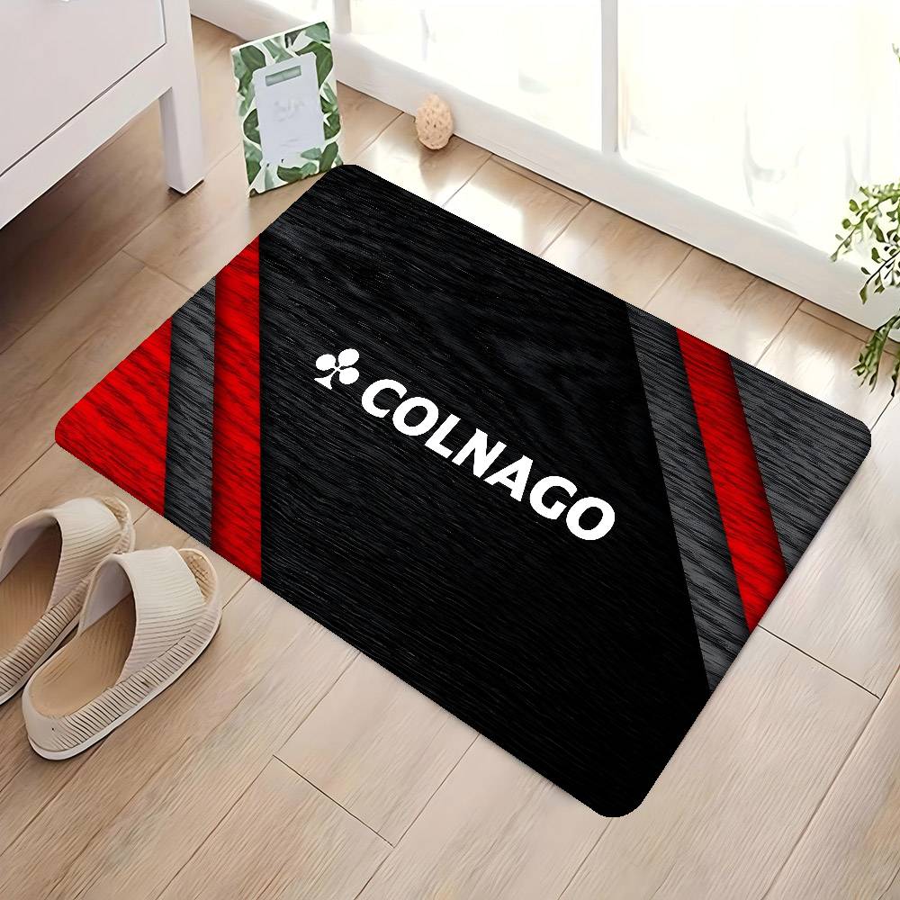 B-Bicycle C-Colnagos LOGO Door Mat Washable Non-Slip Living Room Sofa Chairs Area Mat Kitchen Doormat Area Rug