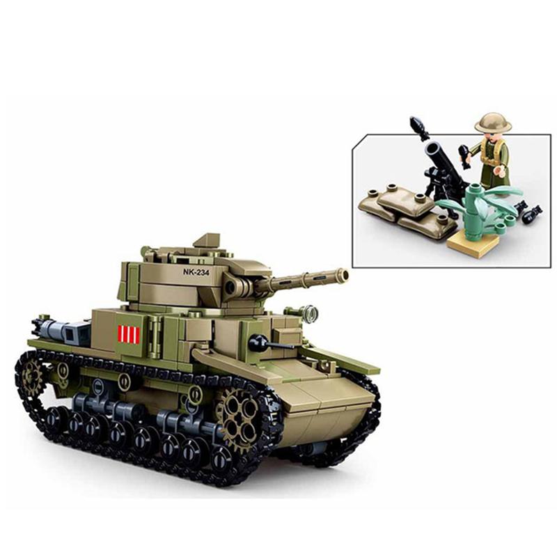 Вторая мировая война, итальянская битва за Северную Африку, военные M13/M40, средние танковые блоки, наборы кирпичей, классическая модель оружия, детские игрушки, совместимые с