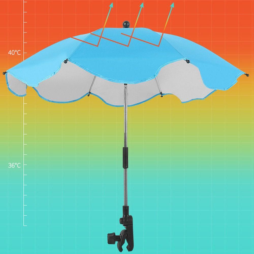 Adjustable Baby Stroller Folding Umbrella 360° Pushchair Canopy  Stroller Accessories
