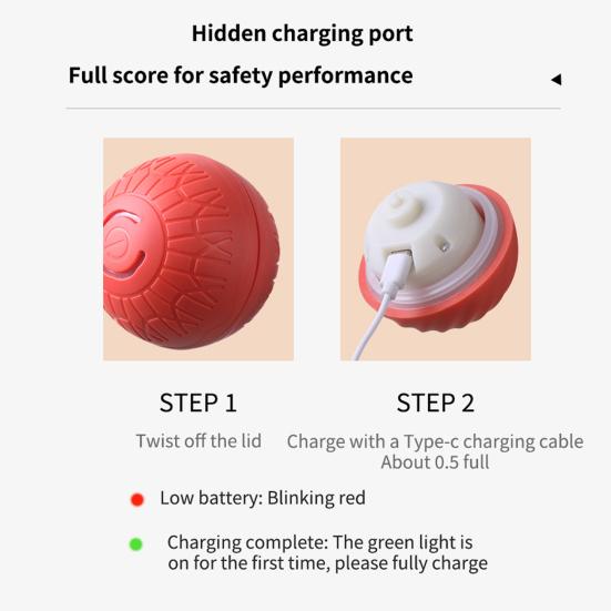 Интерактивная игрушка-мяч для собак, умный прыгающий электрический вибрирующий мяч для домашних животных, перезаряжаемый через USB, автоматический движущийся мяч, игрушка для собак и кошек