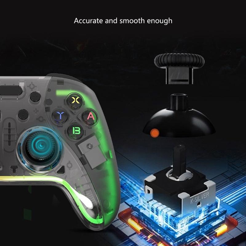 Игровые контроллеры с датчиками Холла, светодиодной подсветкой RGB, дистанционным джойстиком, геймпадом, аксессуарами, Bluetooth-совместимый контроллер