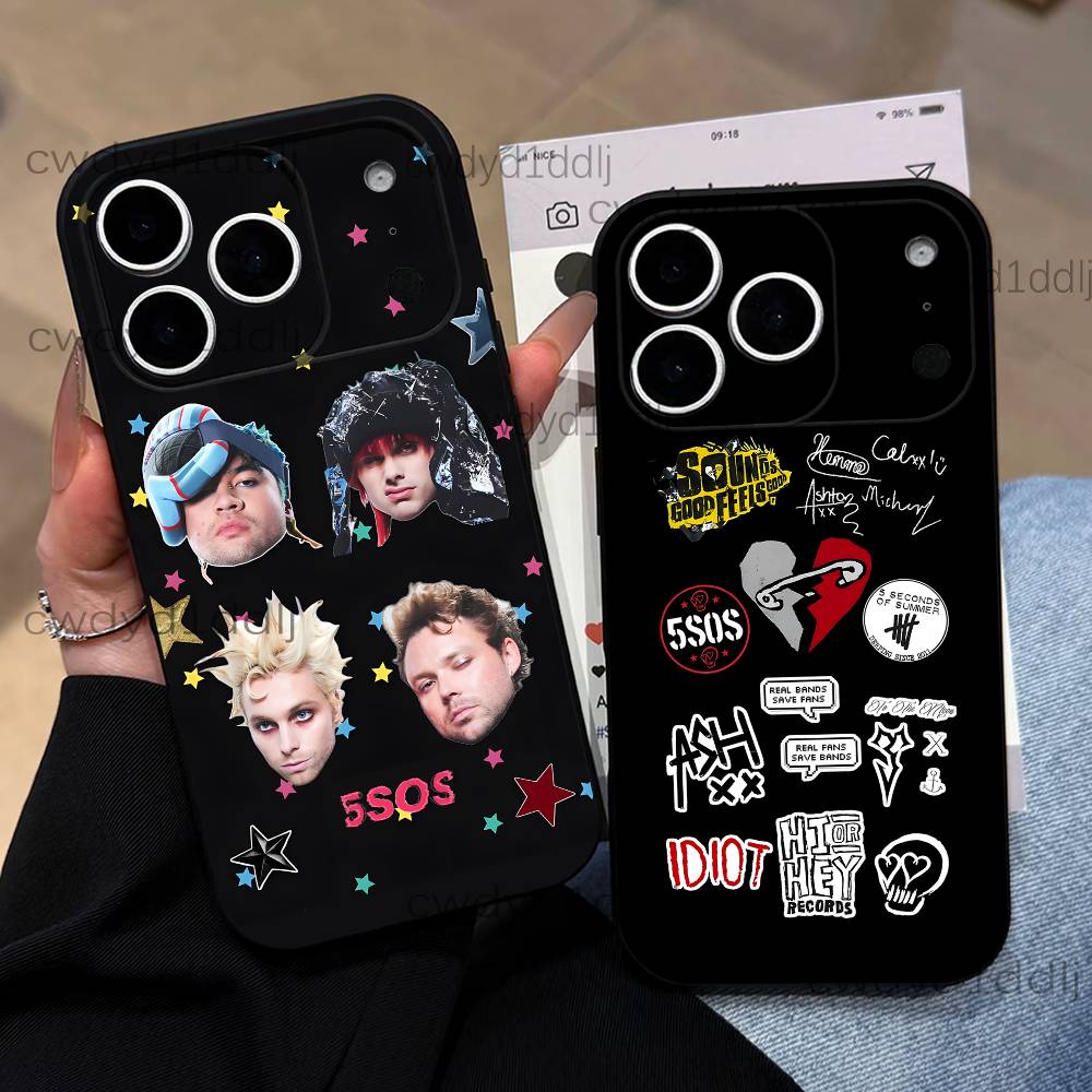 5 5SOS S-Секунды S-Лета Чехол для телефона Для iPhone 17,16,15,11,12,14,13 Pro Max Mini XS,XR,7 Plus 16E Air Ударопрочный Мягкий чехол