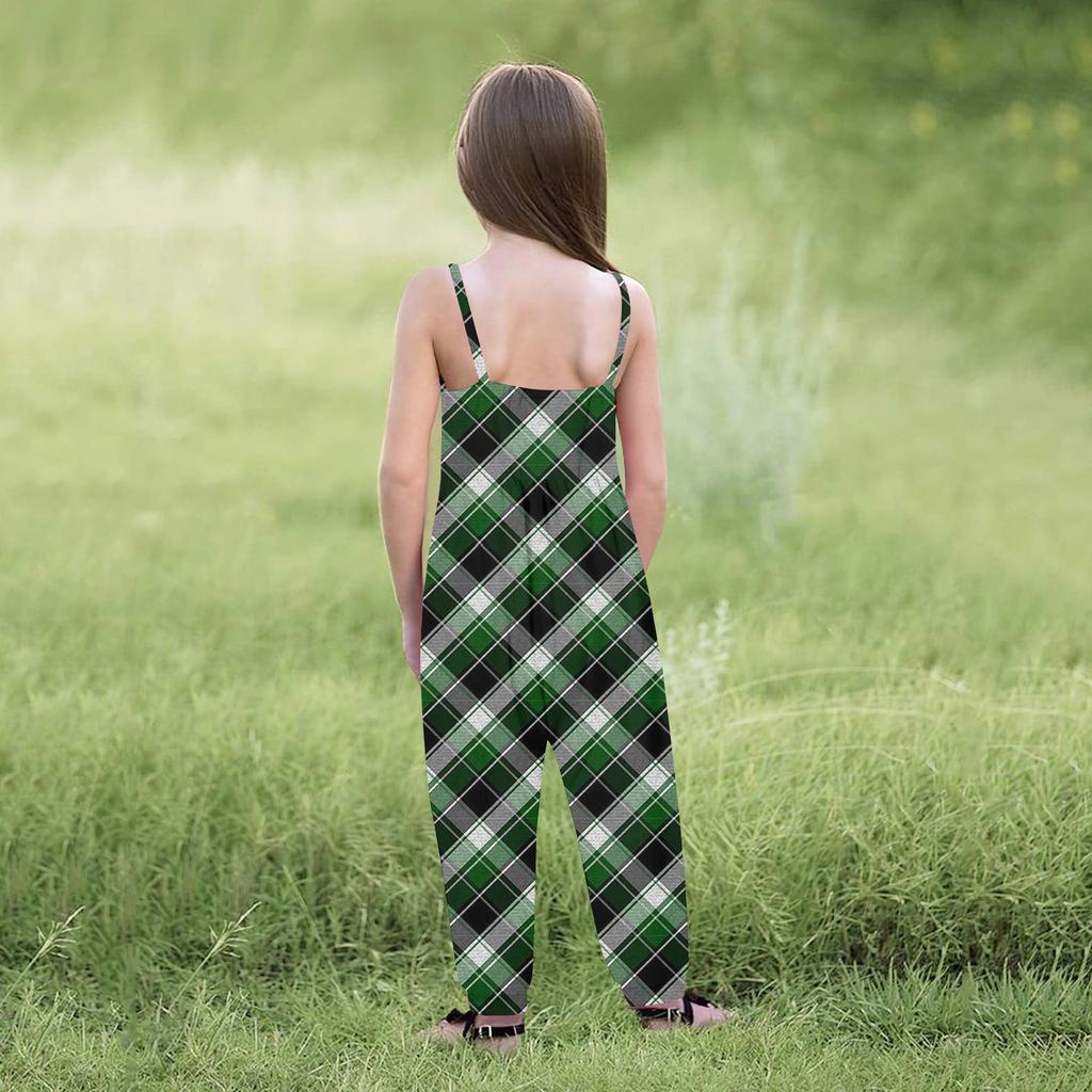 Летний комбинезон без рукавов для маленьких девочек, комбинезон, одежда