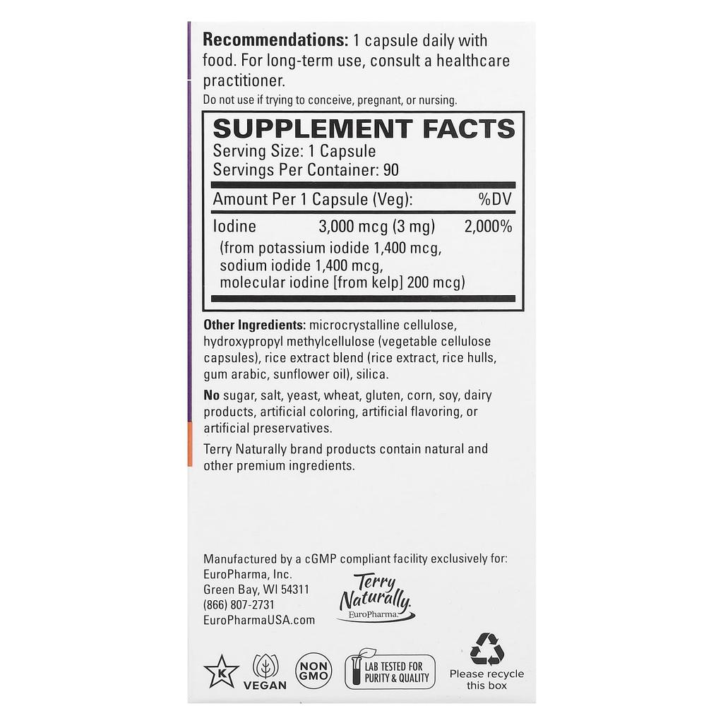 Трииодид, 3 мг, 90 капсул