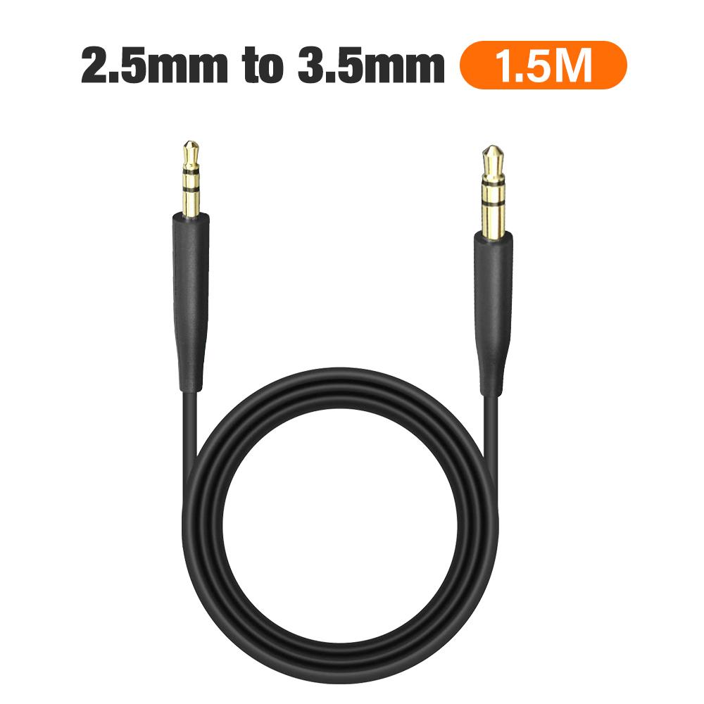 Аудиокабель HIFI с разъемом 2,5 мм на 3,5 мм для наушников Bose QC25 QC35 OE2 OE2I AE2 AE2i AKG JBL, шнур-адаптер TRS AUX, длина 1,5 м. Хороший продукт