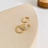 Fashion Simple Design Gold Color Clip Earrings for Women Non-Piercing Puck Rock Fake Cartilage Ear Cuff 2023 Trendy