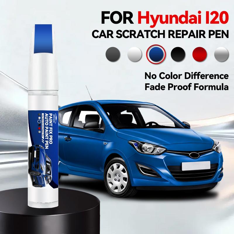 For Hyundai I20 Paint Repair Pen Touch Up Scratch Remover DIY Auto Accessories Black White Blue Silver