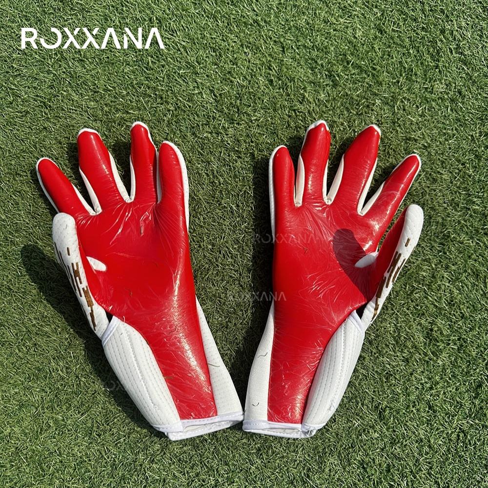 ROXXANA Противоскользящие футбольные перчатки, Высокопроизводительные, Латекс для сцепления, Прочные, Защитные, для тренировок вратарей, Обязательны к покупке.