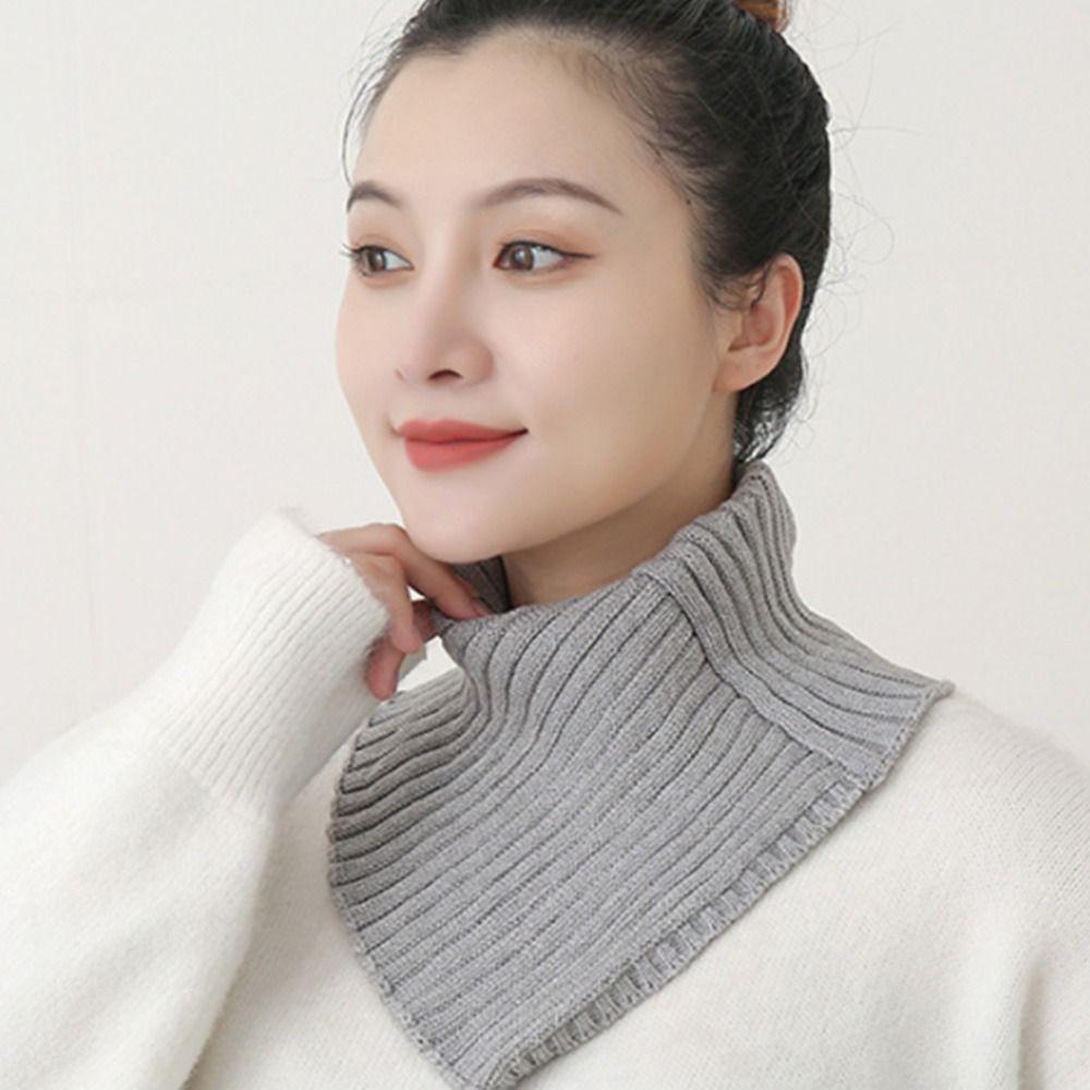 Fashion Detachable Warm Neck Warmer Turtleneck Knitted Fake Collar Scarf
