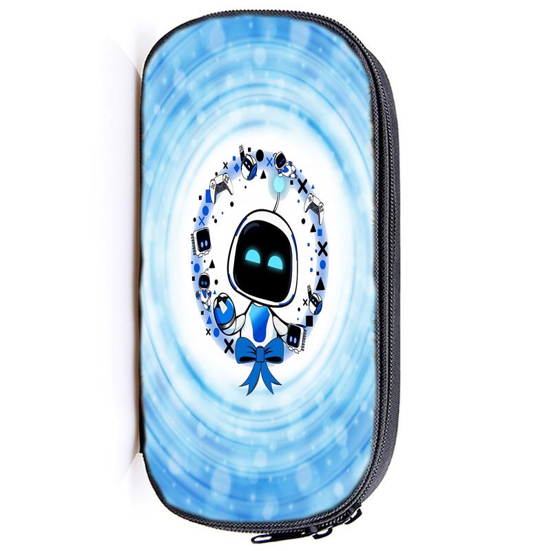 Пенал для карандашей Astro Bot Astronaut с застежкой-молнией, сумка-карандаш, функциональный портативный пенал с застежкой-молнией, канцелярские принадлежности для студентов
