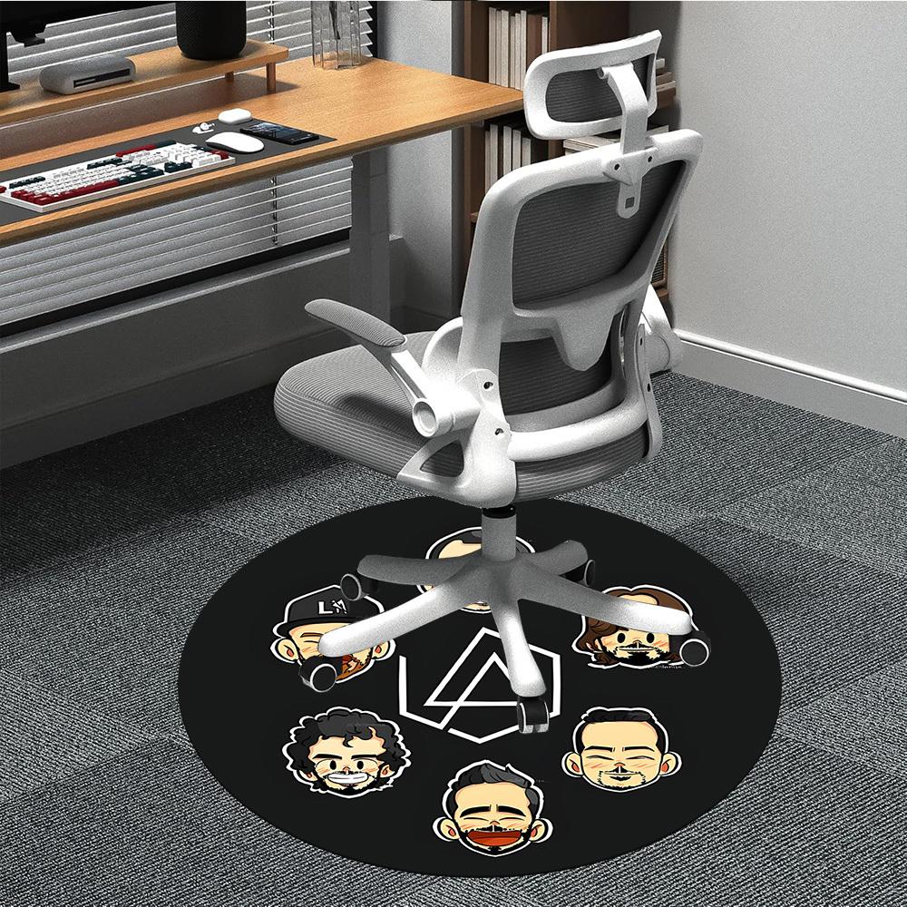 1 шт. Круглый ковер Linkin Park для офиса, под офисные стулья, спальни, гостиной, домашний декор a1016266