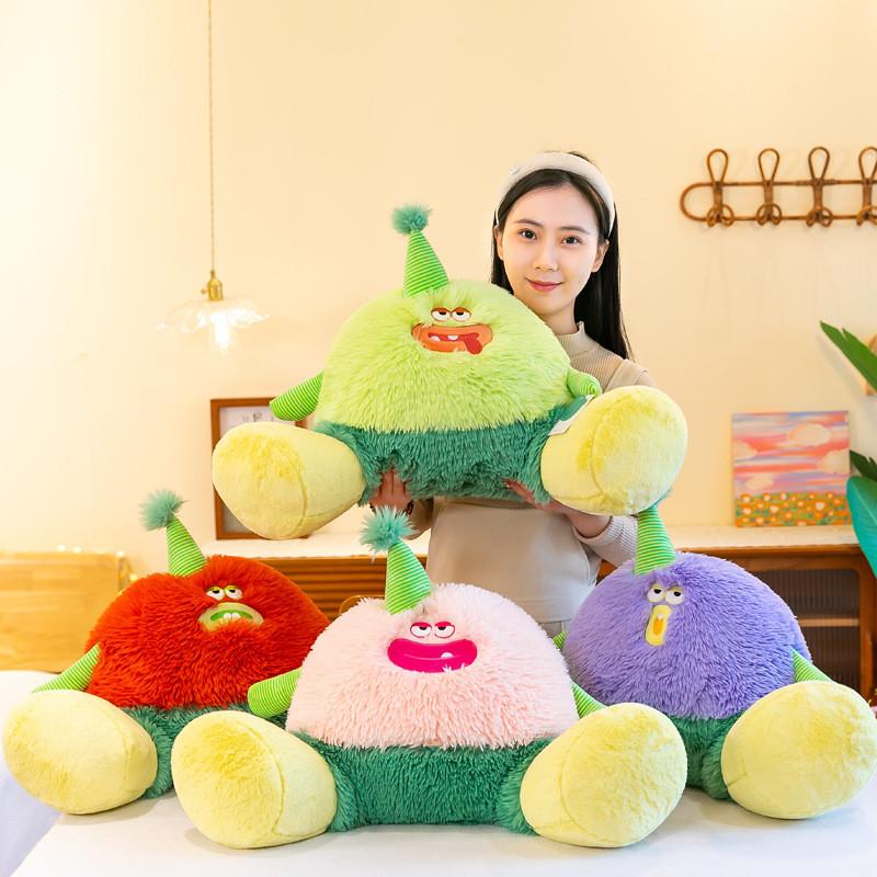 Soft Bigfoot Monster Plush Toy Doll Backrest Pillow Childrens Birthday Gift