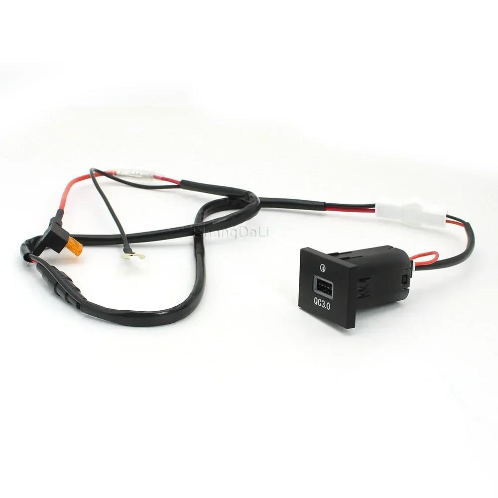 12В/24В Автомобильный двойной USB QC3.0 Type-C Порт Зарядки Розетка Предохранителя Быстрое Зарядное Устройство для Телефона Адаптер Для Ford Focus 2004-2011 Аксессуары