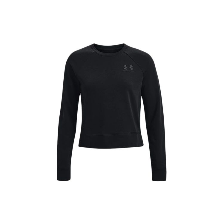 Under Armour Rival Terry Crew Sweatshirt Women Sweatshirt Black 1369461-001