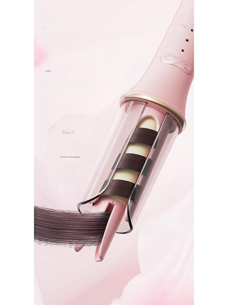 Automatic Fluffy Curling Iron for Big Curls & Waves - Salon-Quality, Tangle-Free Styling