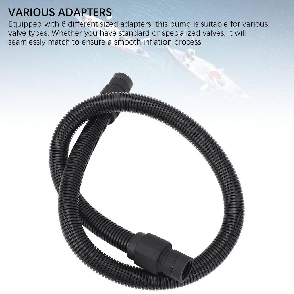 Надувной лодочный насос, адаптер, воздушный шланг, комплект, электрический насос для гребной доски, аксессуары для воздушного насоса с 6 баллонами воздуха