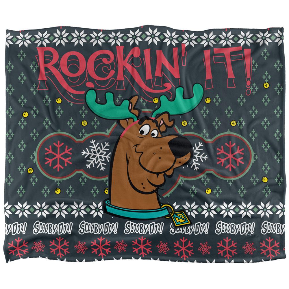 Scooby Doo Rockin It Christmas Blanket