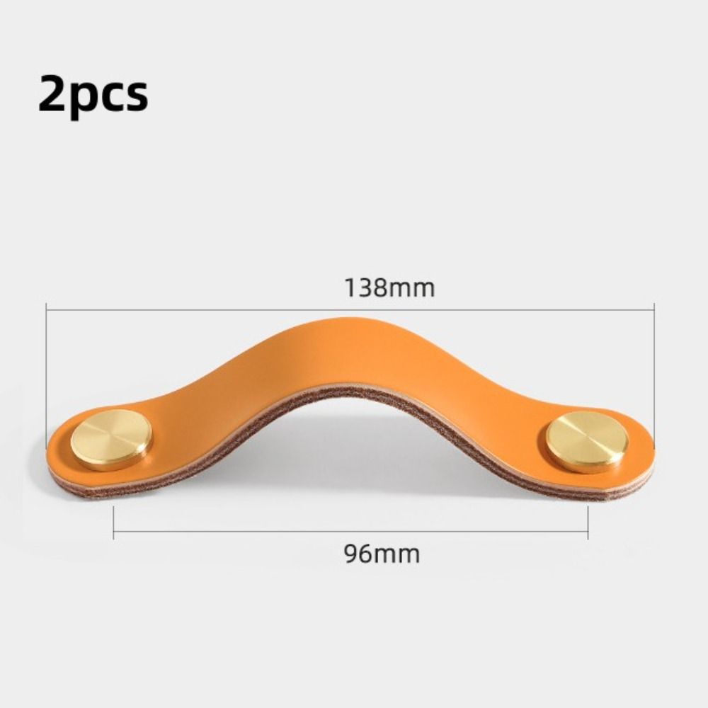 Wardrobe Eco-Friendly Leather Door Handles Cabinet Handle Drawer Pull Knobs Furniture Handle