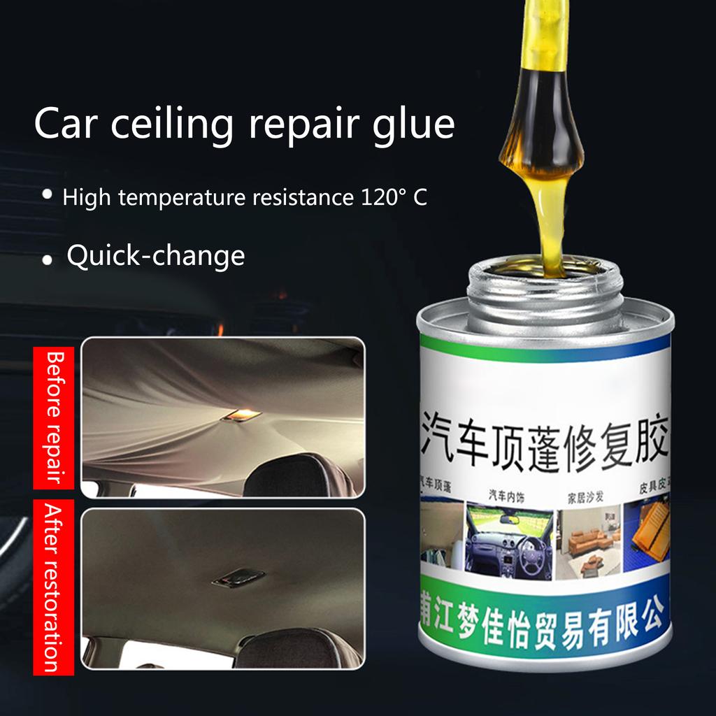 100ml Car Roof Liner Repair Adhesive 3.38oz Car Roof Headliner Quick Repair Glue Car Interior Upholstery Adhesive Glue