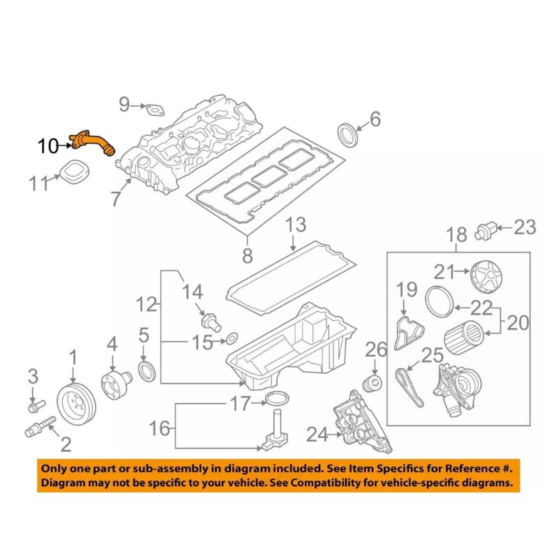 OEM 11127599753 Для F20 F30 335I Шланг сапуна картера двигателя Автомобильный ремонт двигателя