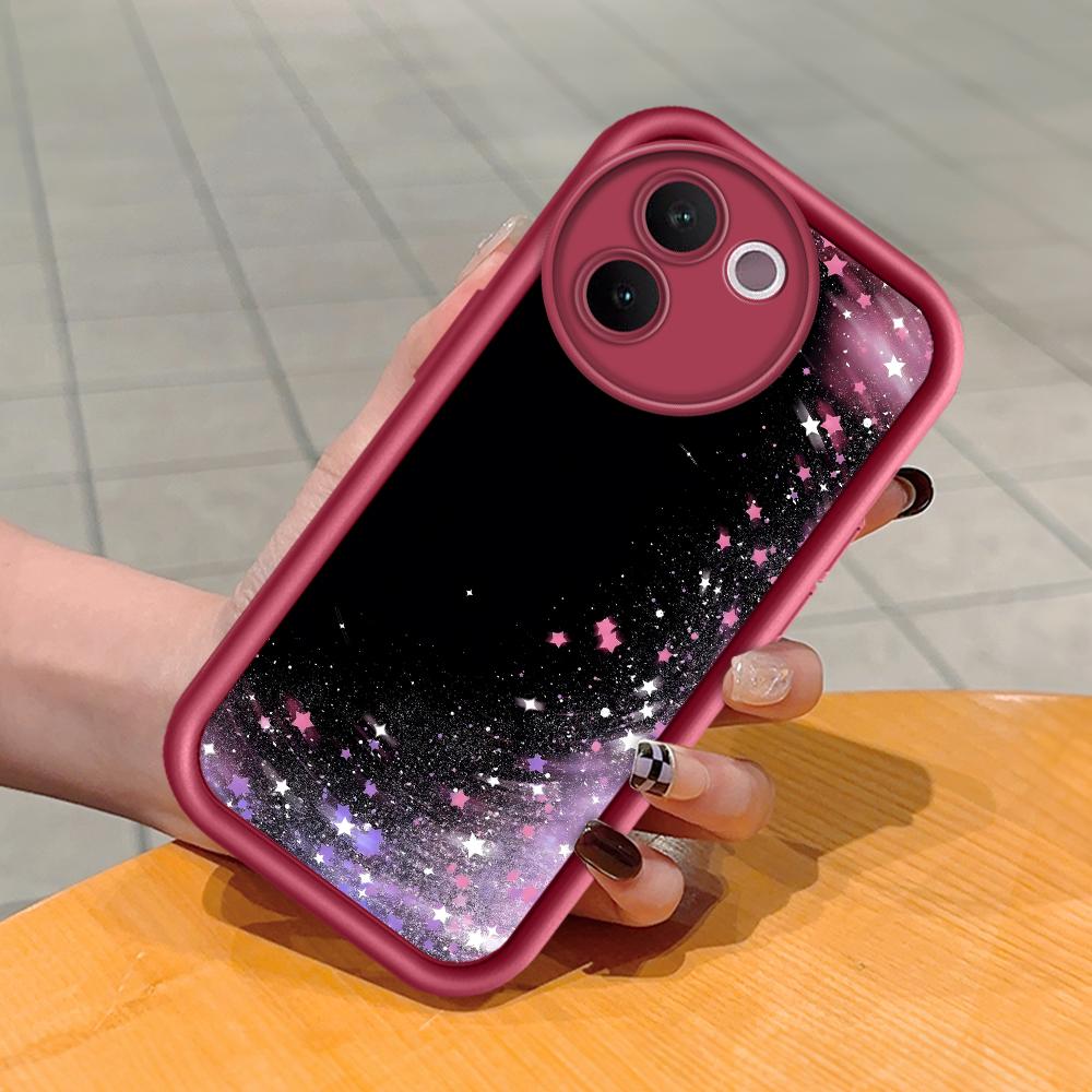 Для Honor 200 90 Lite Huawei P30 P40 P50 Infinix Vivo V40 V30 Y16 Y19s Y22 Y22s Y36 полный объектив защитный чехол Sky Star Pattern мягкий чехол для телефона