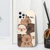 Смешная Капибара Мультяшное Животное Чехол Для Телефона Для Iphone 17 Air 16 15 Plus 16E 14 Pro Max 13 Mini 12 11 7 8 SE Fundas Мягкая Задняя Крышка