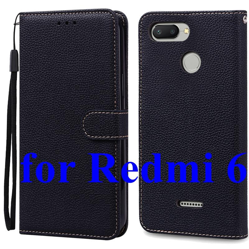 Mi 6 Case For Xiaomi Mi 6 Case Redmi 6 Leather Wallet Flip Case For Xiaomi Redmi 6 Mi6 Phone Case Redmi6 Cover Fundas Shell Bags