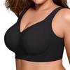 Plus Size Full Cup Bra Women Seamless Non-Wired Push Up Supportive Everyday