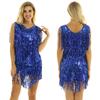 Women's Glitter Sequin Ballroom Latin Dance Dress Sleeveless Sparkle Party Cocktail Dresses
