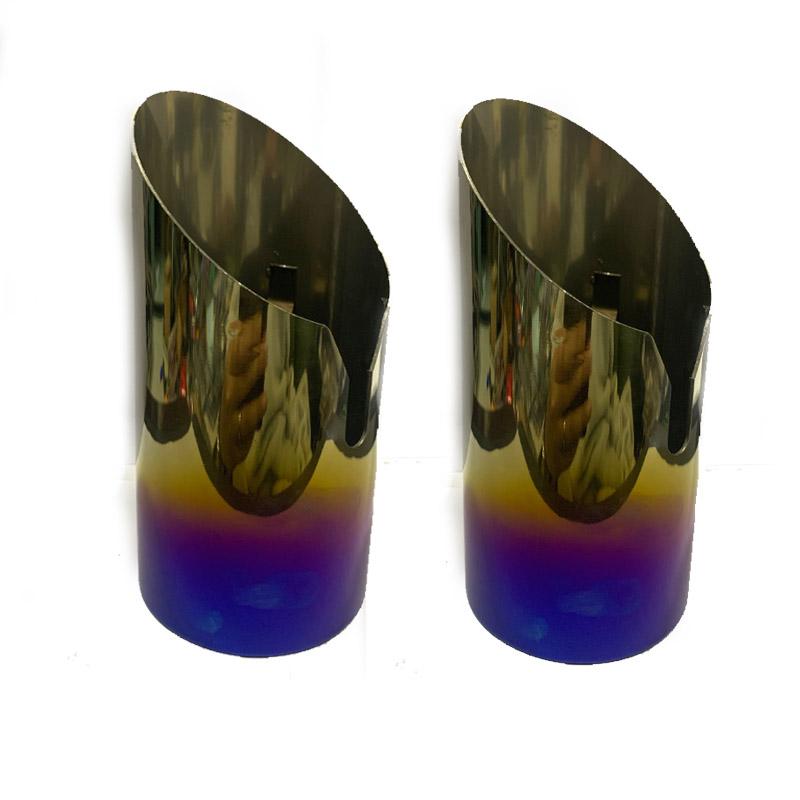 2Pcs Carbon Car Exhaust Rear Muffler Tail Tip End Pipe Cover For BMW Series 3 E30 E36 E46 E90 E91 E92 E93 F30 F31 F34 G20 F35 M3