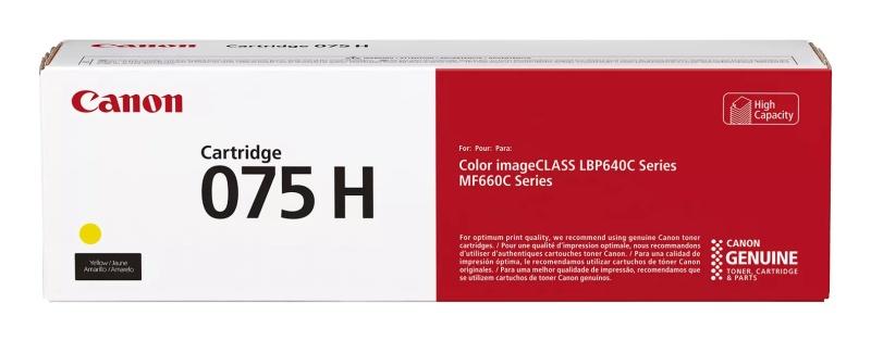 Canon CRG 075H Y (6366C002) Toner Cartridge, Yellow