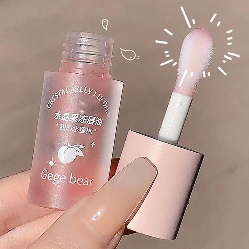 Gege Bear Crystal Jelly Fruit Lip Oil Peach Vinage Avacado Увлажняющий Питательный И Осветляющий Линия для Губ