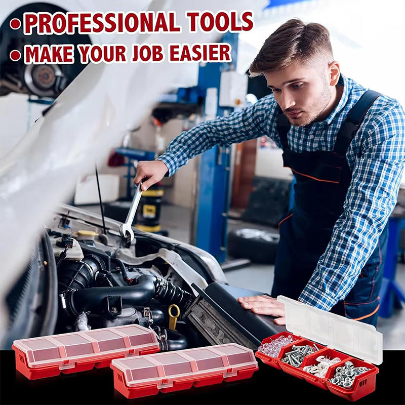 Сверхпрочный пластиковый органайзер для деталей, многосекционный ящик для хранения винтов, ящик для наведения порядка для ювелирных изделий, фурнитуры, электроники, мелких компонентов