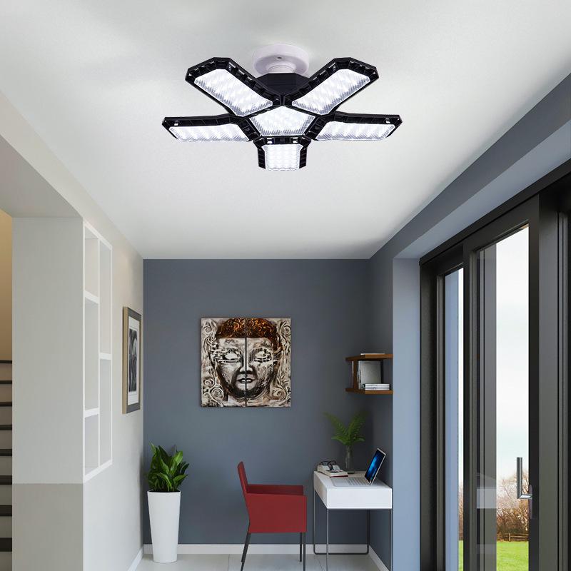 80 Вт Складной светодиодный светильник высокой яркости для гаража для использования в помещении - Светильник в форме ромба для дома или офиса