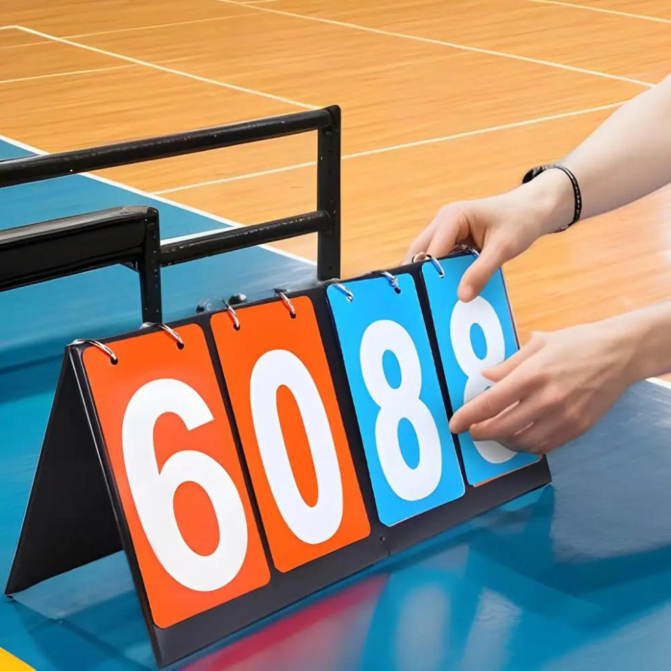 Scoreboard - Leather Score Keeper, Digital Flip Scoreboard, Multi-sport Game Scoreboard