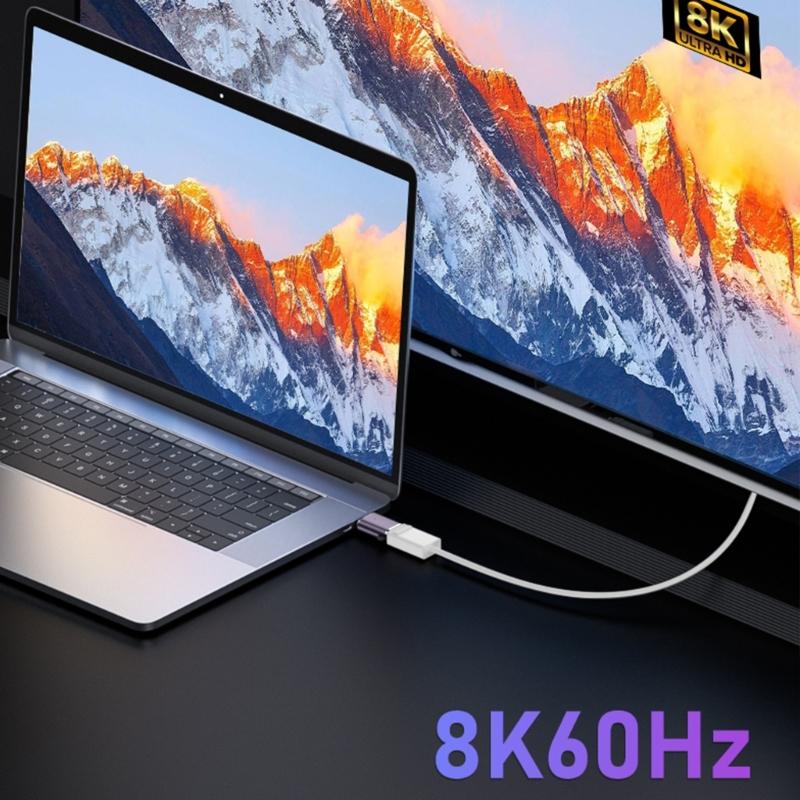 Two-Direction Mini  Converters Mini  Adapter 32Gbps Support 8K60Hz,4K120Hz 7680x4320P