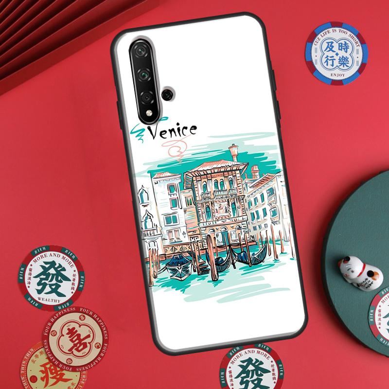 Путешествие Италия Улица Венеция Для Huawei P60 Pro P30 P40 Lite Nova Y61 Y91 Y90 Y70 Y60 Y72 12s 12i 11i 7i 8i 9 10 SE Чехол