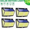 Солнечные фонари с датчиком движения PIR, 288 светодиодов, уличные, водонепроницаемые IP65 для крыльца, сада, патио, двора, гаража, дорожки, с 3 режимами