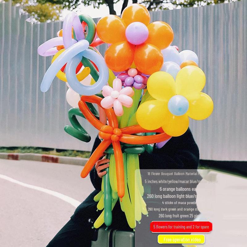 Internet Celebrity Daisy Birthday Balloon Bouquet and Picnic Decor Set