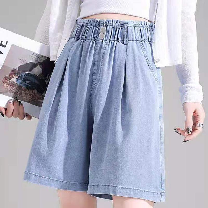 High Waist Jeans for Women Spring and Autumn New Style Plus Size Elastic Waist Slim and Loose