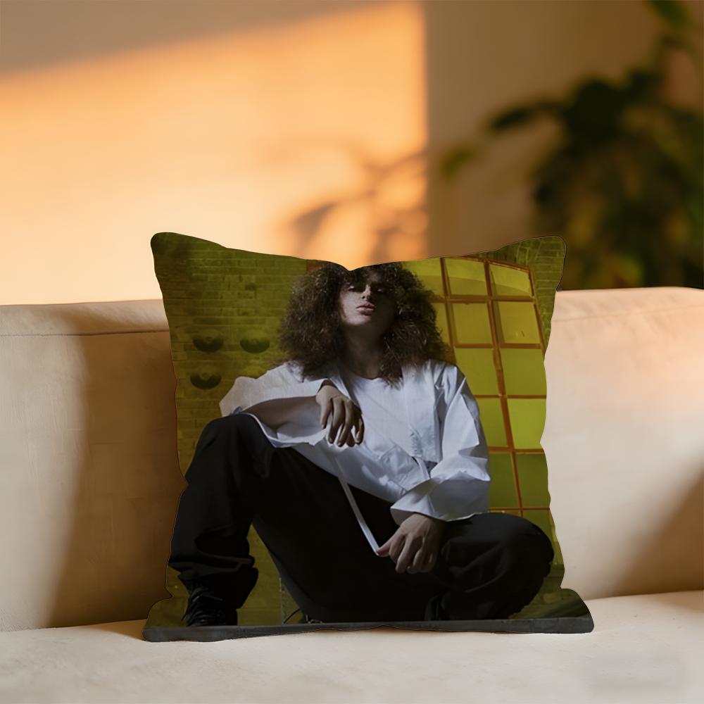 Nicole Moudaber Cushion Cover Cozy Velvet Throw PillowSoft Warm Cushion For Sofa Bed