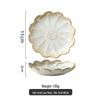 Japanese Ceramic Petal Seasoning Dish Set for Home - Creative Dipping & Fruit Plates, Hot Pot Dish