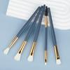 New 5 eye brush set, double-head eyelash curl makeup brush eyeshadow brush portable travel beauty makeup tool
