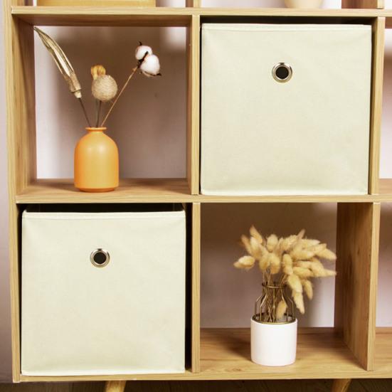 Складной ящик для хранения с ручкой, большая вместимость, складная конструкция, экономящий место, тканевый кубический органайзер для хранения