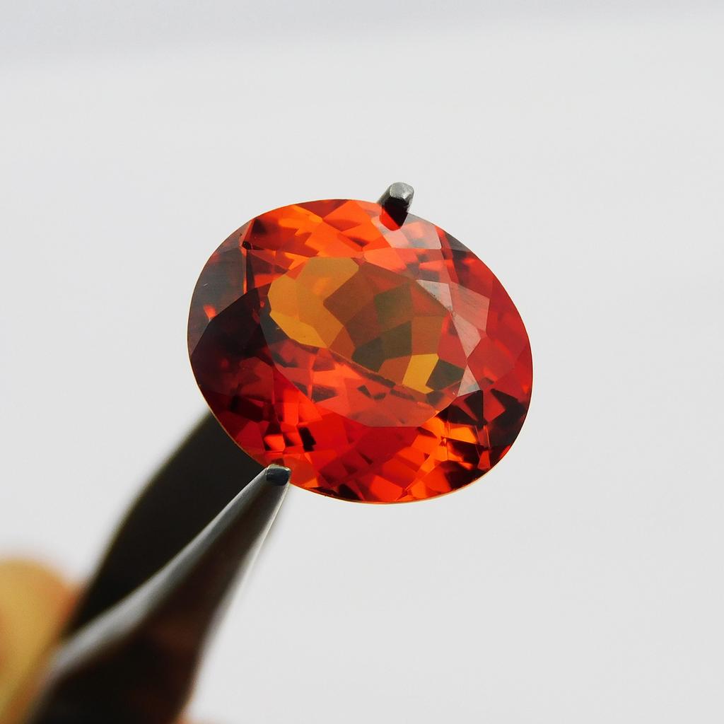 Natural Orange Sapphire Loose Gemstone Oval Cut 9.00 ct Earrings September Birthday Birthstone