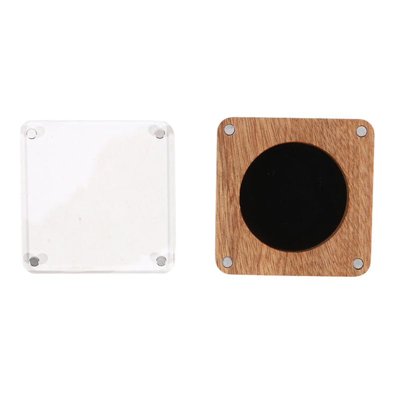 Деревянная коробка-витрина для капсул с монетами с прозрачной крышкой Компактный держатель для хранения монет Кейс для презентации серебряных долларов